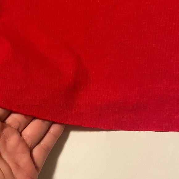Red Ruffle Sleeve Top - Picture 5 of 6